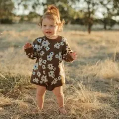 【新品】Grown ORGANICKNITROMPER PETAL