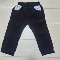 黒の星柄ポケットパンツ