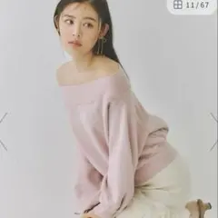 SNIDEL ワンショルダーロゴスウェット web限定