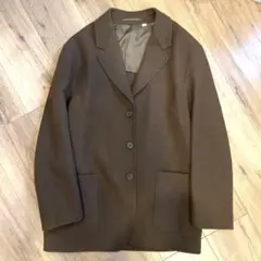 UNIQLO U ウールブレンドテーラードジャケット ブラウン　Sサイズ