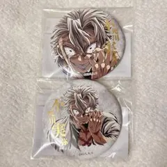 不死川実弥 箔押し缶バッジ2種 鬼滅の刃 WEBくじ コミケ ufotable