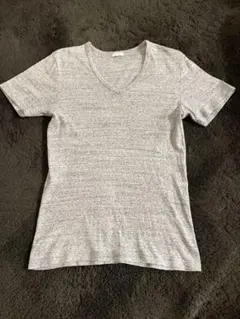 ビューティーアンドユース ユナイテッドアローズ グレー Vネック Tシャツ