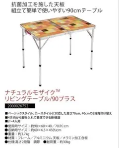 2026年最新】Coleman コールマン ナチュラルモザイクリビングテーブル