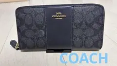 COACH ブラックレザー 長財布