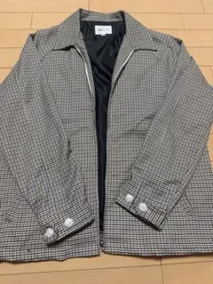 EMMA CLOTHES チェック柄 ジップアップブルゾン Mのサムネイル