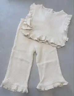 zara kids ワッフルニットセットアップのサムネイル