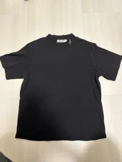 半袖 ハイネック トップス ブラック