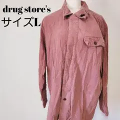drug store's 長袖 赤シャツ M ゆったり アメカジ A0180のサムネイル