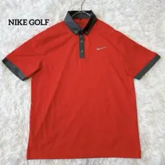 NIKE GOLF ナイキ DRY-FIT ポロシャツ M ゴルフ 半袖 ロゴ