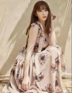 【週末特別価格】Herlipto ひまわりワンピース ブラウン 週末特別価格】Herlipto ひまわりワンピース ブラウン Her lip to