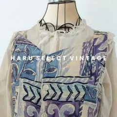 古着 レトロ Vintage 昭和レトロ ワンピース 総柄 ジャンパースカート