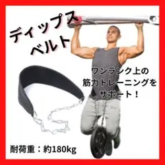 ディップスベルト 筋トレ 腹筋 懸垂 加重ベルト チンニング ディッピングベルトのサムネイル