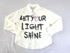 【zara kids】タグ付き新品　白シャツ　英字トップス　140