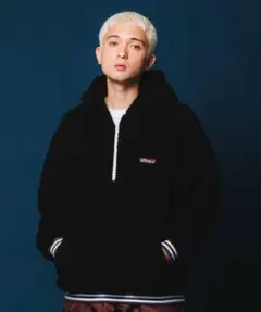 X-LARGE エクストララージ HALF ZIP BOA HOODIE