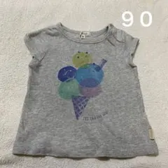 Seraph アイスクリームプリント Tシャツ グレー 90cmのサムネイル