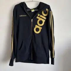 adidas メンズパーカー　ブラック