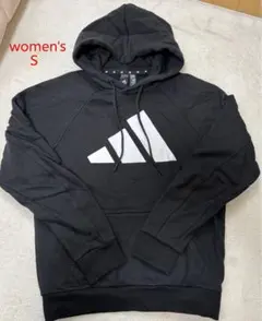 adidas 黒 パーカー レディース S