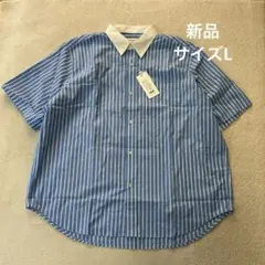 MONO-MART モノマート ビッグシルエット ストライプ シャツ L 綿のサムネイル