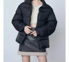 EMODA スタンド2WAYダウンブルゾン ブラック