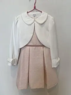 アリサナ ワンピース+ボレロセット 入学式 卒園式 女の子130cm ピンク