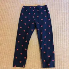 レギンス　ボトムス　100 ネイビー　ハート　西松屋