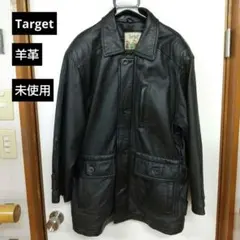 ハッチ90s Target 羊革 ジャケット ハーフコートブルゾン 未使用 2026年最新】Target メンズ レザージャケット・ライダースの人気