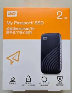 WD My Passport SSD 2TB ゴールド ポータブルSSD 外付け - メルカリ
