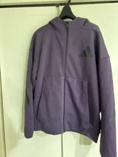 adidasＺNE紫ジップパーカー