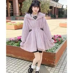 ROJITA ウエスト飾りベルトファーコート ピンク ロジータ アウター