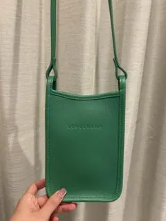 LONGCHAMP ショルダーバッグ グリーン 美品 国内正規品のサムネイル