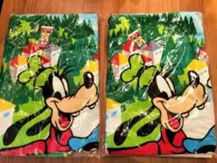 未使用　ディズニー　タオルケット　バスタオル　昭和レトロ２枚