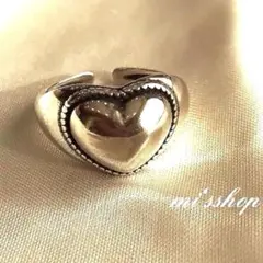 silver925ボリュームハートリング /シルバー925リング　ring