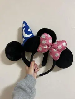 ミニー・ミッキーカチューシャ　ディズニー