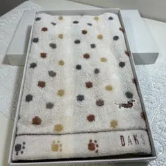 DAKS ＊フェイスタオル・ワンチャン・ドット柄・カワイイ・ベージュ系