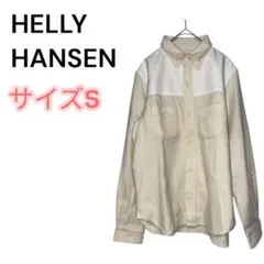 HELLY HANSEN ヘリーハンセン メンズ ホワイト長袖シャツ サイズS