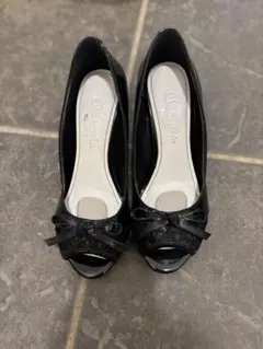 アルテミスバイダイアナ　ArtemisbyDiana 黒 オープントゥ パンプス