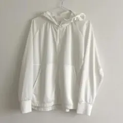 GU 白　薄手パーカーXL