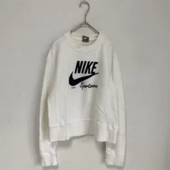 【ナイキ/NIKE】スウェット　トレーナー【L】コットン100% 長袖　白のサムネイル