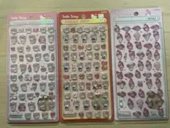 【正規品】ボンボンドロップシール　mini 3枚セット　キティ　マイメロ