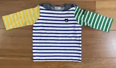 DOUBLE.B ボーダー　ストライプデザイン　長袖Tシャツ　B品 未使用