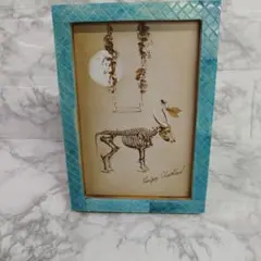 スケルトン動物イラストのフォトフレーム