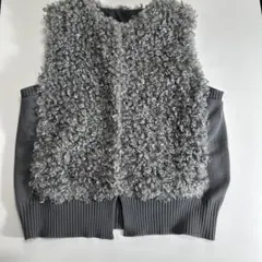 Re Fiina ファーベスト 美品 グレー レイヤード向け