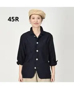 45R 504オックスの908 4ポケットシャツ（インディゴ） カバーオール