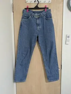 Leeライトブルー ハイウエスト ストレートジーンズ