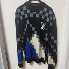 【大幅値下げ中】LOUIS VUITTON チェック柄ニットセーターのサムネイル