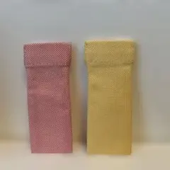 エルメス リップオイルのポーチ2色セット レッド イエローのサムネイル
