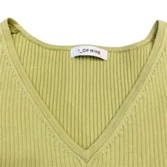 ユナイテッドアローズ 1_OF_MINE ライムグリーン 薄手ニット