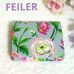 FEILER レザー 財布 ラナンキュラス 花柄 未使用✨️美品
