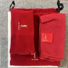 YSL OR ROUGE ベルベットポーチセット
