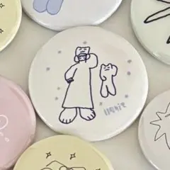 llnuit 犬川家子さん　るるにゅい　缶バッジ